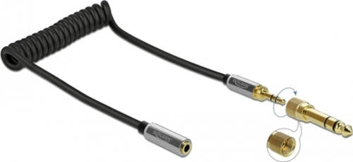 DeLOCK 85831 Audio-Kabel 1 m 3.5mm Schwarz