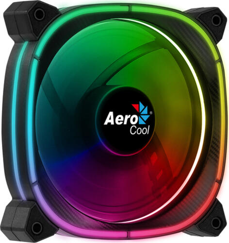 AeroCool Astro 12 ARGB 120mm, 120x120x25mm (BxHxT), 71.5m³/h (42.08 CFM), 17.5dB(A), Vibrationsdämpfer