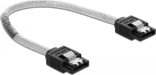 DeLOCK 85340 SATA-Kabel 0,2 m SATA 7-pin Schwarz, Transparent
