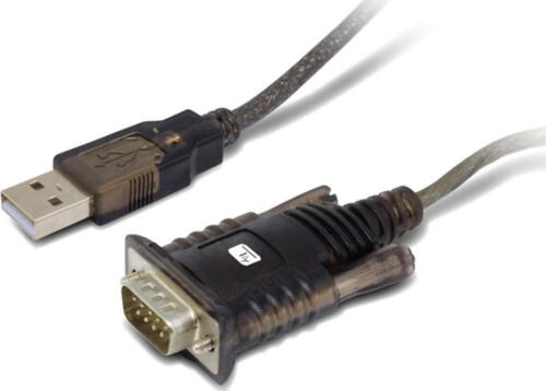 Techly IDATA-USB2-SER-1A Serien-Kabel Schwarz 1,5 m USB Typ-A DB-9