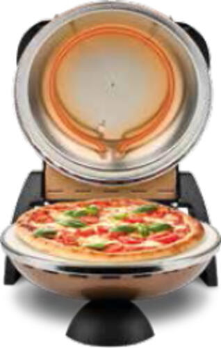 G3 Ferrari Delizia Pizzamacher/Ofen 1 Pizza/Pizzen 1200 W Schwarz, Bronze