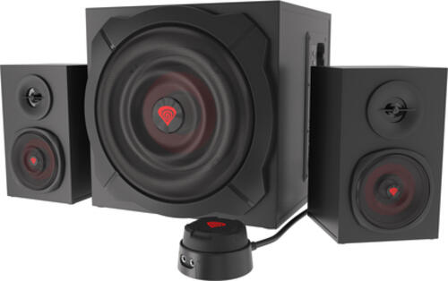 GENESIS Helium 610BT Lautsprecherset 60 W Lautsprecher-Set-Einheit Schwarz, Rot 2.1 Kanäle Bluetooth