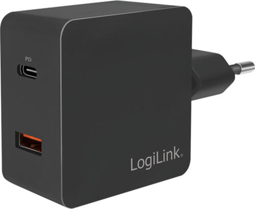 LogiLink PA0220 Ladegerät für Mobilgeräte Universal Schwarz AC Schnellladung Drinnen