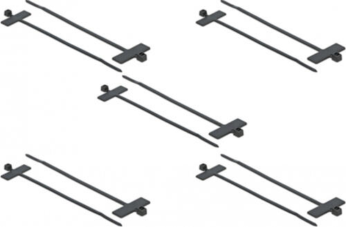 DeLOCK 18959 Kabelbinder Kabelbinder mit paralleler Einführung Polyamid Schwarz 10 Stück(e)