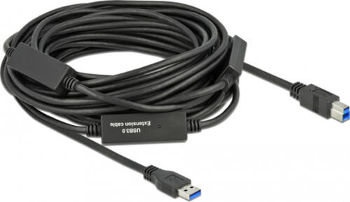 DeLOCK 85381 USB Kabel 15 m USB 3.2 Gen 1 (3.1 Gen 1) USB A USB B Schwarz
