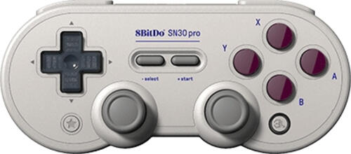 8Bitdo SN30 Pro G Classic Grau Bluetooth/USB Gamepad Analog / Digital Android, Nintendo Switch, PC