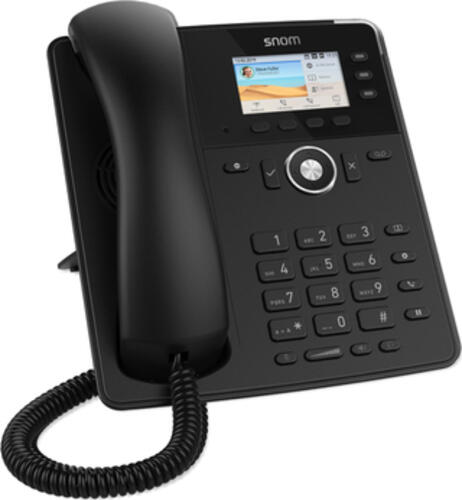 Snom Tischtelefon D717 IP-Telefon Schwarz 3 Zeilen TFT