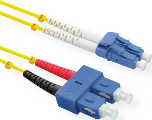 ROLINE 21.15.8790 InfiniBand/fibre optic cable 0,5 m LC SC OS2 Gelb