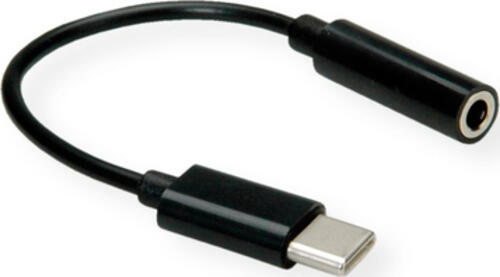 VALUE 12.99.3214 Audio-Kabel 0,13 m 3.5mm USB Schwarz