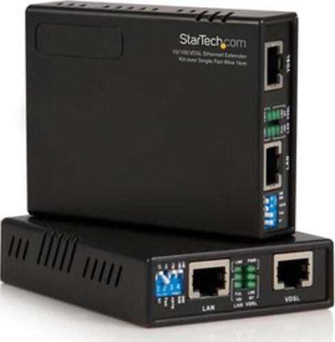 StarTech.com Ethernet Extender Kit VDSL2 - Lan Netwerk Extender 10/100 Mbits/s bis zu 1 km