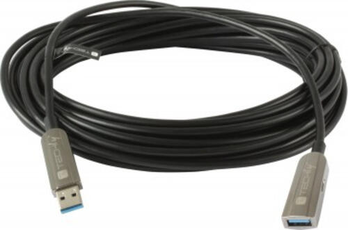 Techly ICOC U3AMF-HY-020 USB Kabel 20 m USB 3.2 Gen 1 (3.1 Gen 1) USB A Schwarz