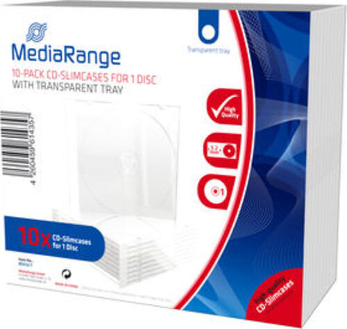 MediaRange BOX32-T CD-Hülle Schmuckschatulle 1 Disks Transparent