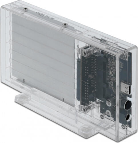 DeLOCK 42622 Speicherlaufwerksgehäuse HDD / SSD-Gehäuse Transparent 2.5