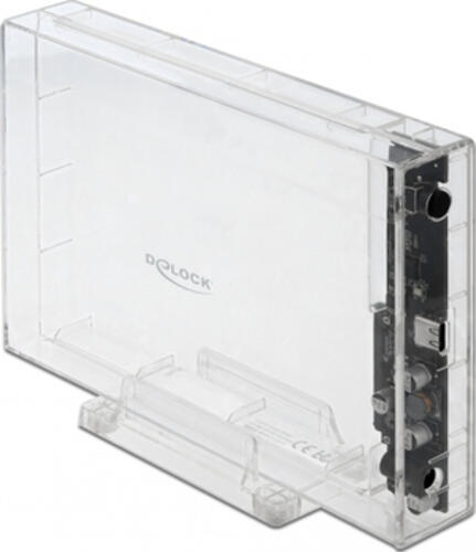 DeLOCK 42623 Speicherlaufwerksgehäuse HDD / SSD-Gehäuse Transparent 2.5/3.5