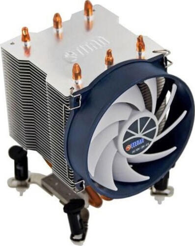 Titan TTC-NK35TZ/R(KU) Computerkühlsystem Prozessor Luftkühlung 9,5 cm Aluminium, Schwarz, Weiß
