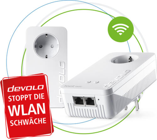 Devolo Magic 2 WiFi next Starter Kit 2400 Mbit/s Ethernet/LAN WLAN Weiß 2 Stück(e)