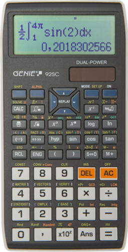 Genie 92 SC Taschenrechner Tasche Wissenschaftlicher Taschenrechner Schwarz