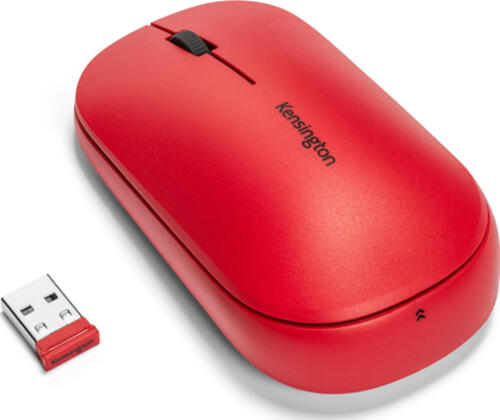 Kensington SureTrack Kabellose Maus mit Bluetooth & Nano-USB-Empfänger - Rot