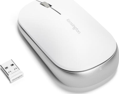 Kensington SureTrack Kabellose Maus mit Bluetooth & Nano-USB-Empfänger - Weiß