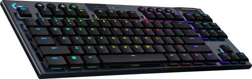 Logitech G G915 TKL Tenkeyless LIGHTSPEED Wireless RGB Mechanical Gaming Keyboard Tastatur RF Wireless + Bluetooth QWERTY Nordisch Karbon