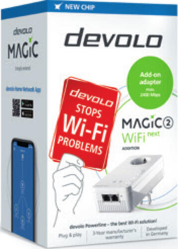 Devolo Magic 2 Wifi next Single 1200 Mbit/s Ethernet/LAN WLAN Weiß 1 Stück(e)