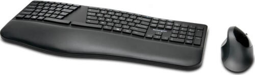 Kensington ProFit Ergo Tastatur Maus enthalten RF Wireless + Bluetooth QWERTY Französisch Schwarz