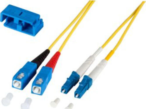 M-Cab 7003438 InfiniBand/fibre optic cable 5 m LC SC Gelb