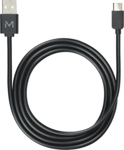 Mobilis 001278 USB Kabel 1 m USB A USB C/Lightning Schwarz