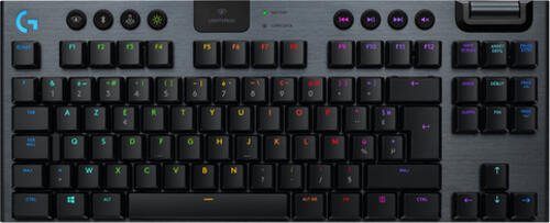 Logitech G G915 TKL Tenkeyless LIGHTSPEED Wireless RGB Mechanical Gaming Keyboard - GL Clicky Tastatur USB AZERTY Französisch Karbon
