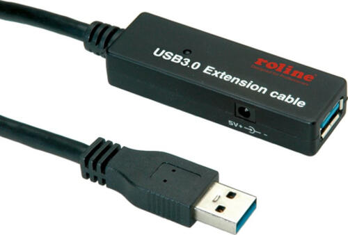 ROLINE 12.04.1072 USB Kabel 20 m USB 3.2 Gen 1 (3.1 Gen 1) USB A Schwarz