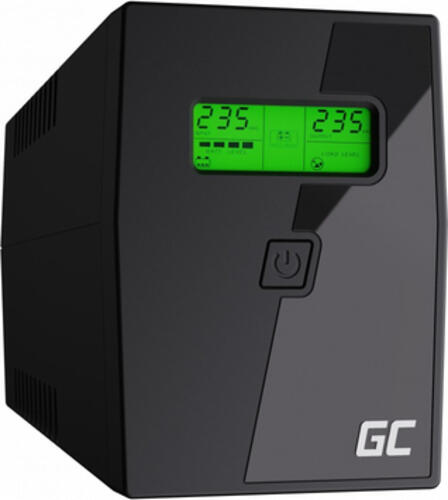 Green Cell UPS02 Unterbrechungsfreie Stromversorgung (USV) Line-Interaktiv 0,8 kVA 480 W 2 AC-Ausgänge