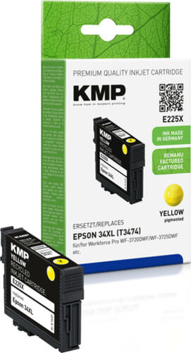 KMP E225X Druckerpatrone 1 Stück(e) Kompatibel Gelb