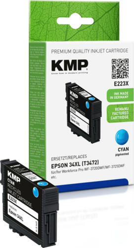 KMP E223X Druckerpatrone 1 Stück(e) Kompatibel Cyan