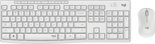 Logitech MK295 Silent Wireless Combo Tastatur Maus enthalten RF Wireless QWERTY Nordisch Weiß
