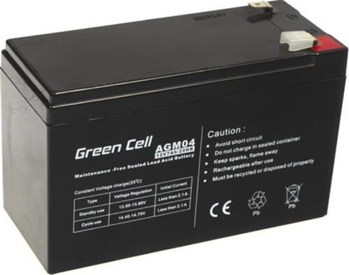 Green Cell AGM04 USV-Batterie Plombierte Bleisäure (VRLA) 12 V 7 Ah