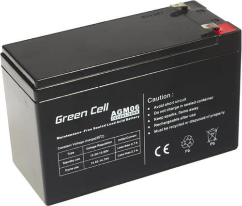 Green Cell AGM06 USV-Batterie Plombierte Bleisäure (VRLA) 12 V 9 Ah