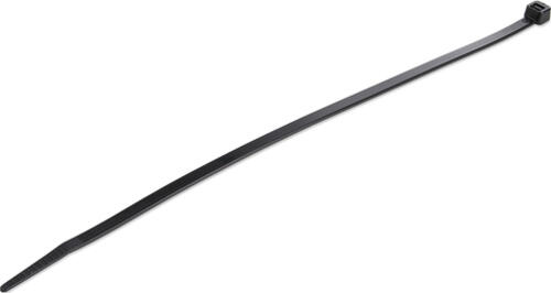 StarTech.com 25 cm Kabelbinder - 4 mm breit, 68 mm Bündeldurchmesser, 22 kg Zugfestigkeit, selbstsichernde Nylon-Kabelbinder mit gebogener Spitze, 94V-2/UL geprüft, schwarz, 100 Stück
