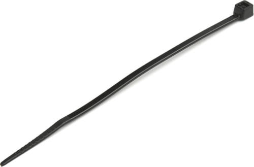 StarTech.com Kabelbinder 100x2 mm - Selbstsichernde Nylon-Kabelbinder mit Gebogener Spitze, Bündeldurchmesser bis zum 22 mm , 8 kg Zugfestigkeit, 94V-2/UL, 1000 Stück - Schwarz