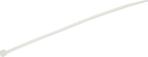 StarTech.com Kabelbinder - 152x3 mm, selbstsichernde Nylon-Kabelbinder mit gebogener Spitze, 18 kg Zugfestigkeit,94V-2/UL, weiß, 100 Stück