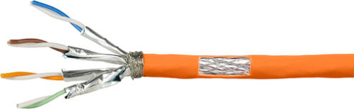LogiLink CPV0060 Netzwerkkabel Orange 100 m Cat7 S/FTP (S-STP)