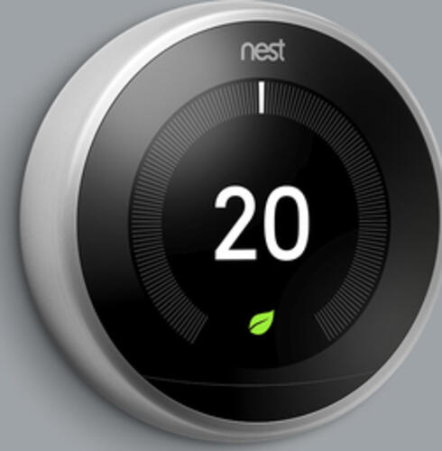 Google Nest Learning Thermostat WLAN Edelstahl