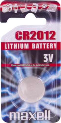Maxell 11150900 Haushaltsbatterie Einwegbatterie CR2012 Lithium-Manganese Dioxide (LiMnO2)