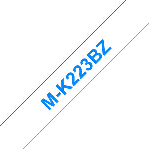 Brother M-K223B Etiketten erstellendes Band Blau auf weiss