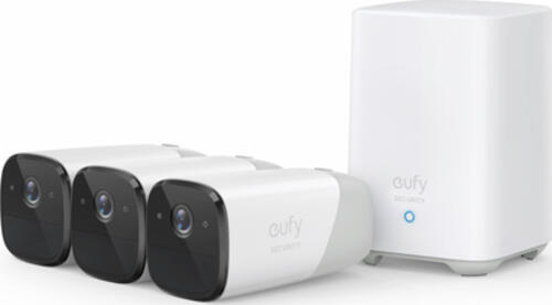 Eufy eufyCam 2 Pro 3-Cam Kit Bullet IP-Sicherheitskamera Innen & Außen 2048 x 1080 Pixel Wand