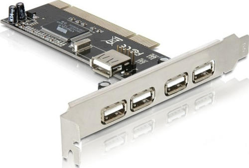 Delock PCI Karte > 4 x extern + 1 x intern USB 2.0 