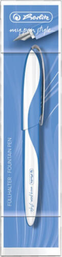 Herlitz 50003211 Füllfederhalter Kartuschenfüllsystem Blau, Weiß 1 Stück(e)
