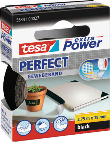 TESA Extra Power 19mmx2.75m 2,75 m Schwarz 1 Stück(e)