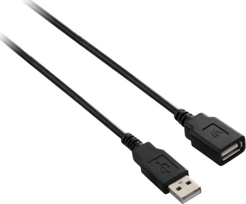 V7 USB-Verlängerungskabel USB 2.0 A (f) auf USB 2.0 A (m), schwarz 3m 10ft
