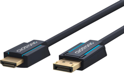ClickTronic 44924 HDMI-Kabel 2 m DisplayPort HDMI Typ A (Standard) Schwarz