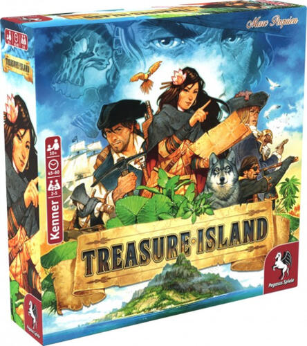 Pegasus Spiele Treasure Island Brettspiel Konzentration